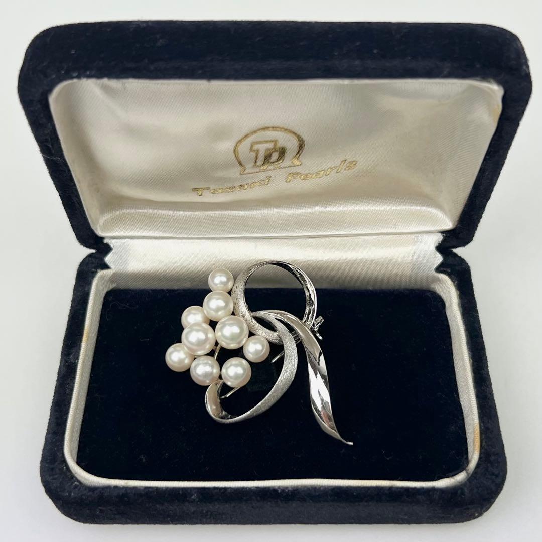 田崎真珠 TASAKI タサキ 真珠 パール ブローチ コサージュ 公