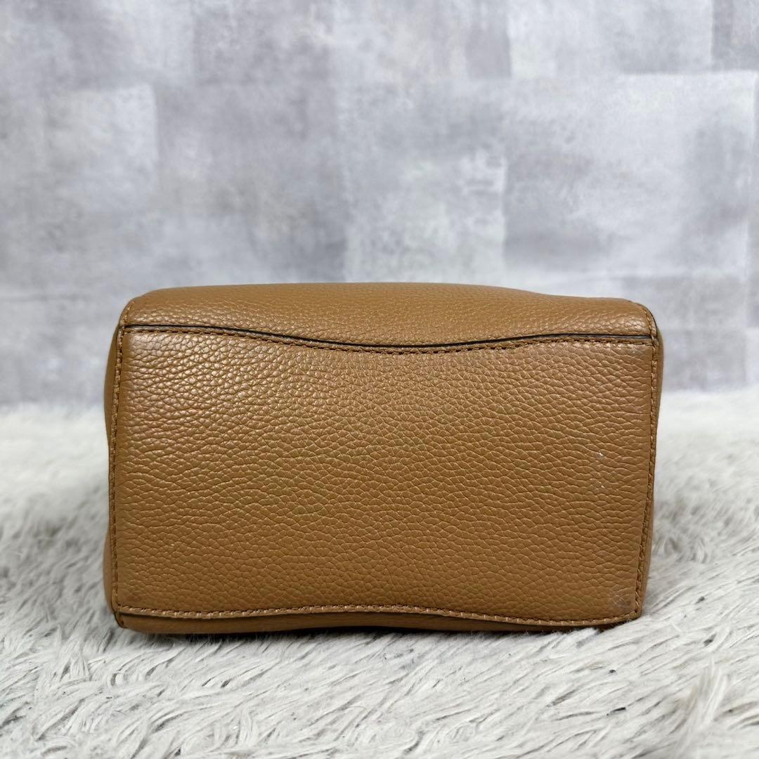 美品 TORY BURCH レザー マックグロー 2WAY ショルダーバッグ 茶