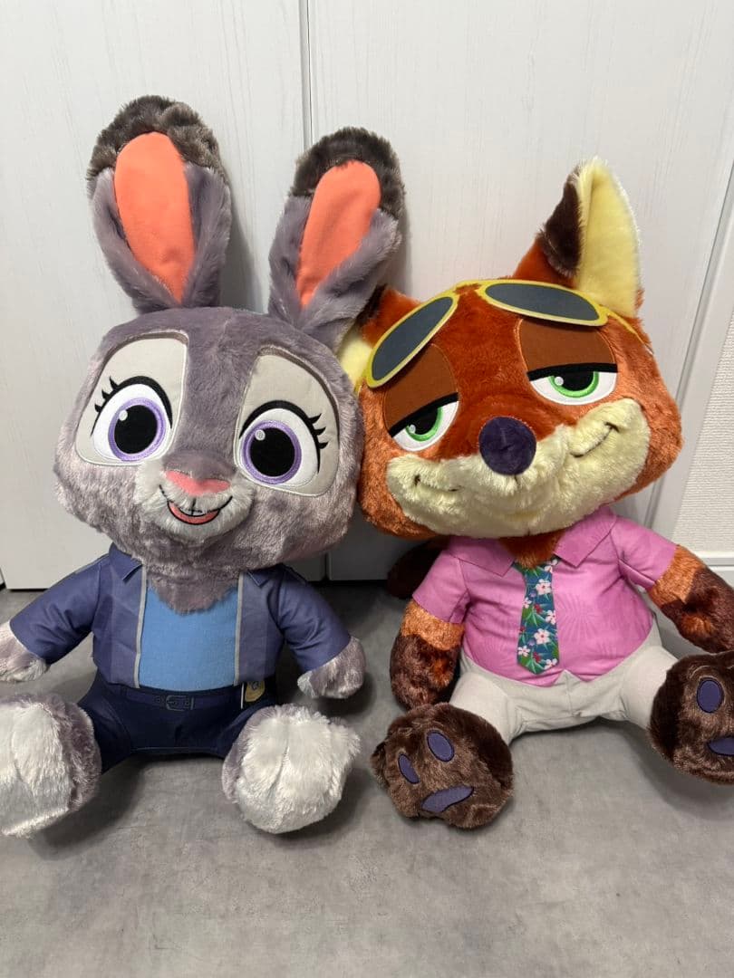 ズートピア2 　スーパーラージぬいぐるみ ニック＆ジュディ ズートピア ニック ジュディ ラージぬいぐるみ BIGサイズ / 2つセット