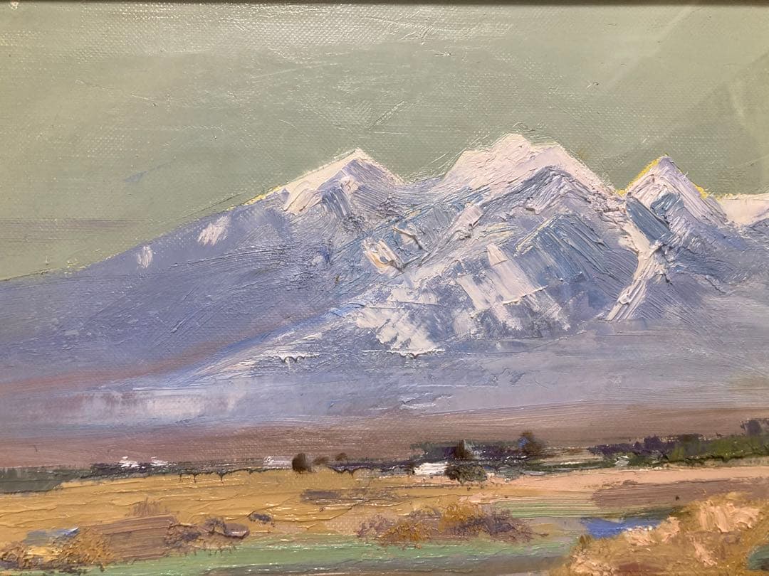 八ヶ岳遠望』☆樽見盛衛☆元流形社顧問☆M12号☆油彩 絵画☆八ヶ岳山