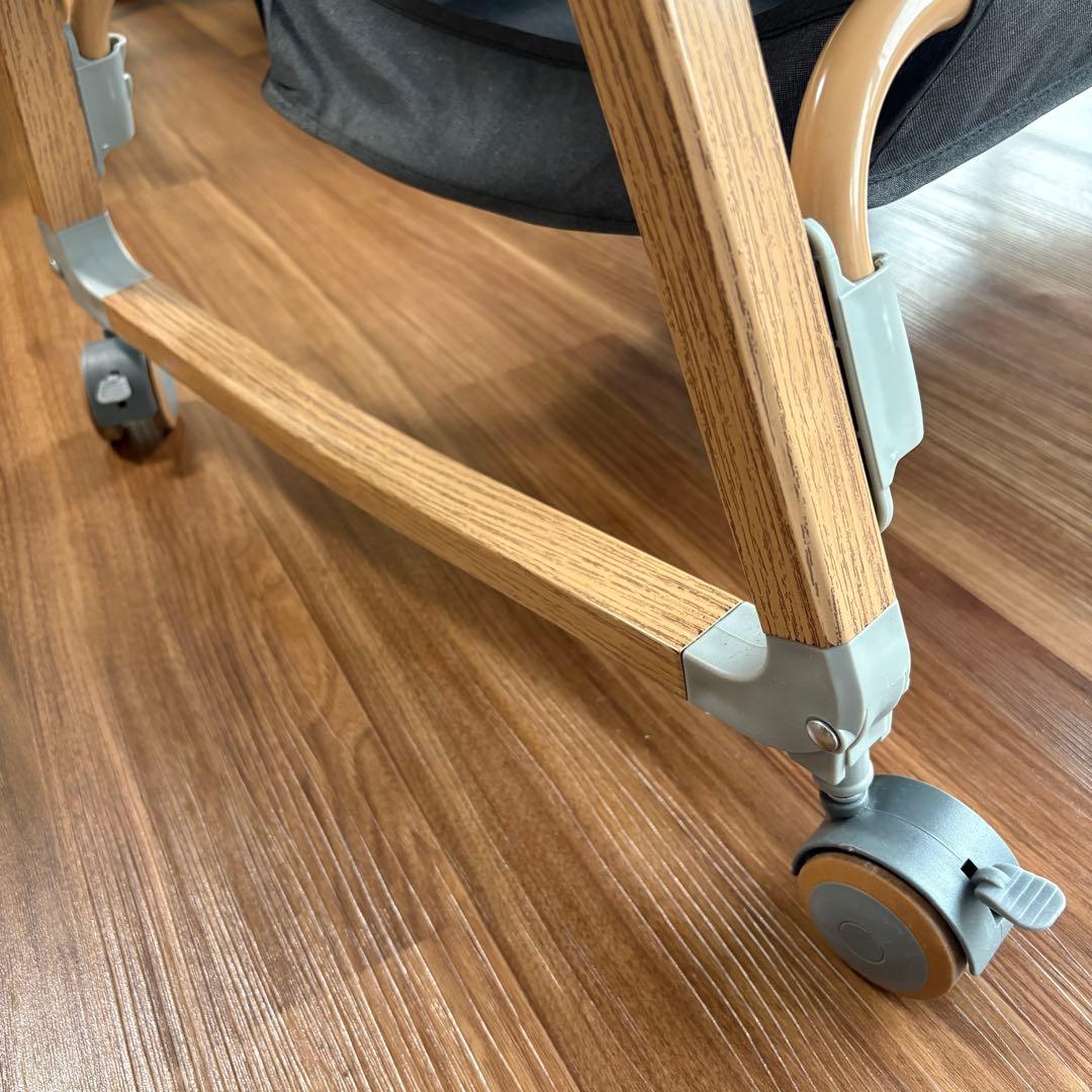 Mozalida折りたたみベビーベッド グレー メッシュカバー付き - メルカリ