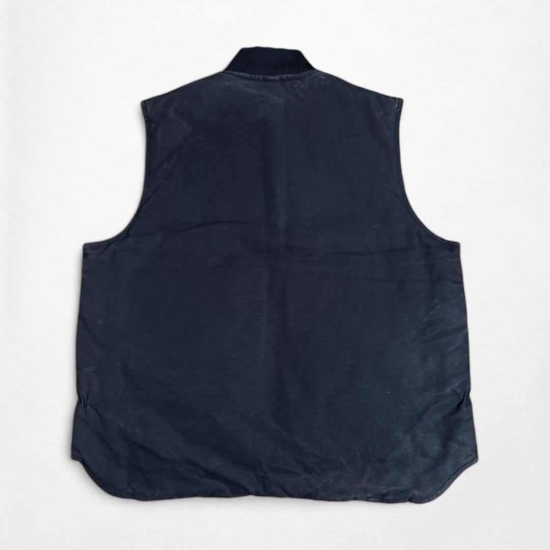 90s 00s Carhartt ダック地 キルティング ベスト 腰ゴム 黒 - メルカリ