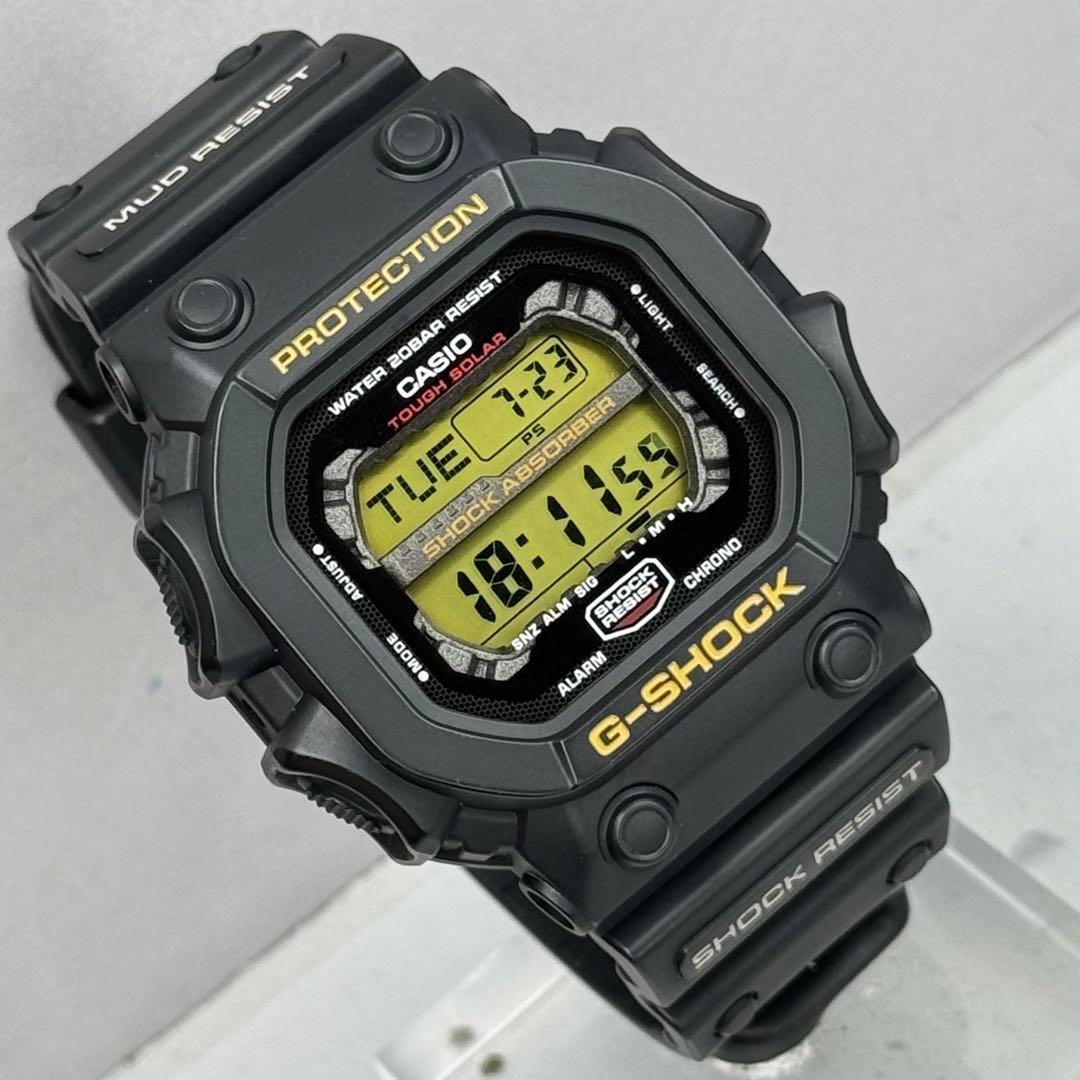 極美品 G-SHOCK GX-56 タフソーラー ブラック ゴールド液晶 - メルカリ