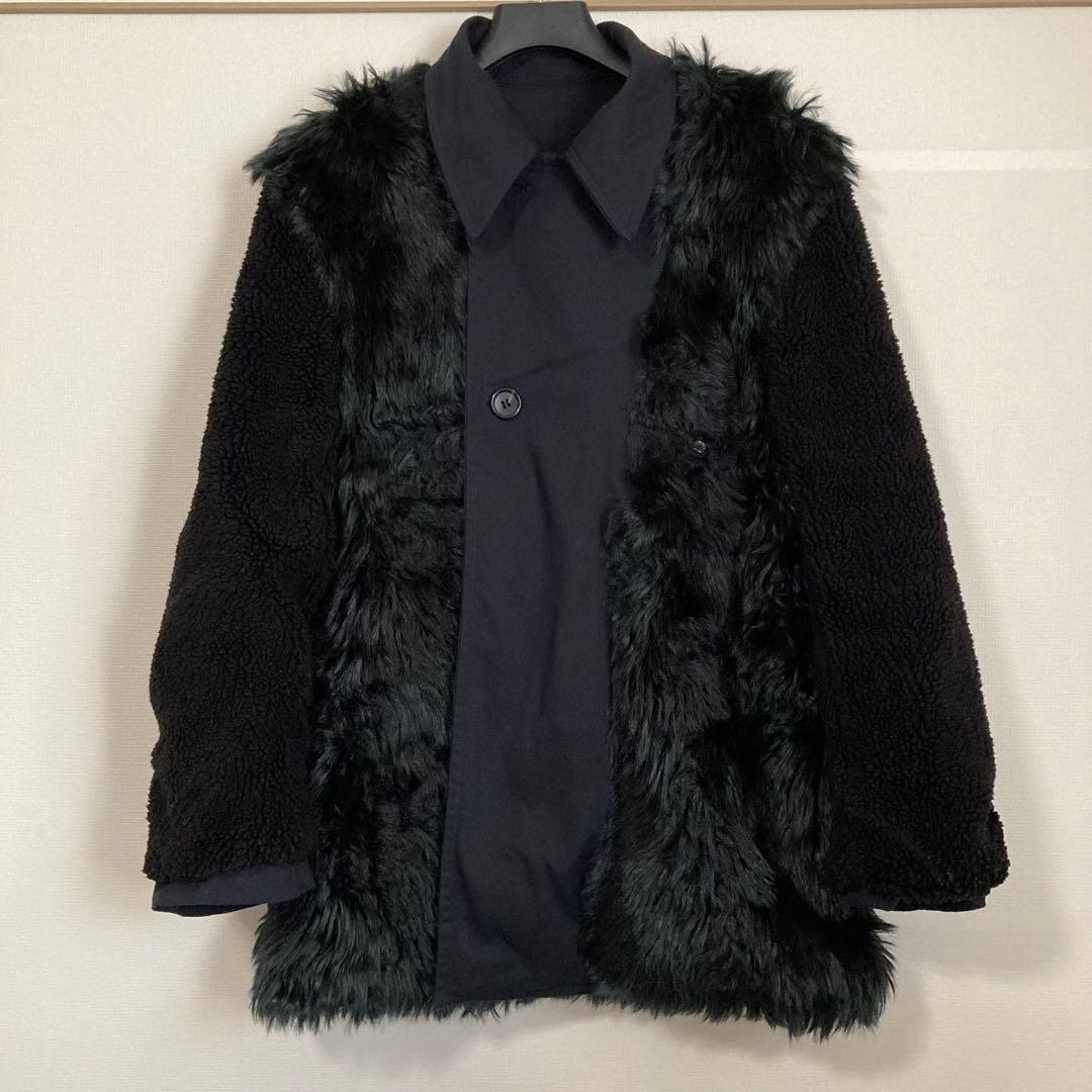 田中オム アーカイブ ファーコート コムデギャルソンオム Pコート 00s