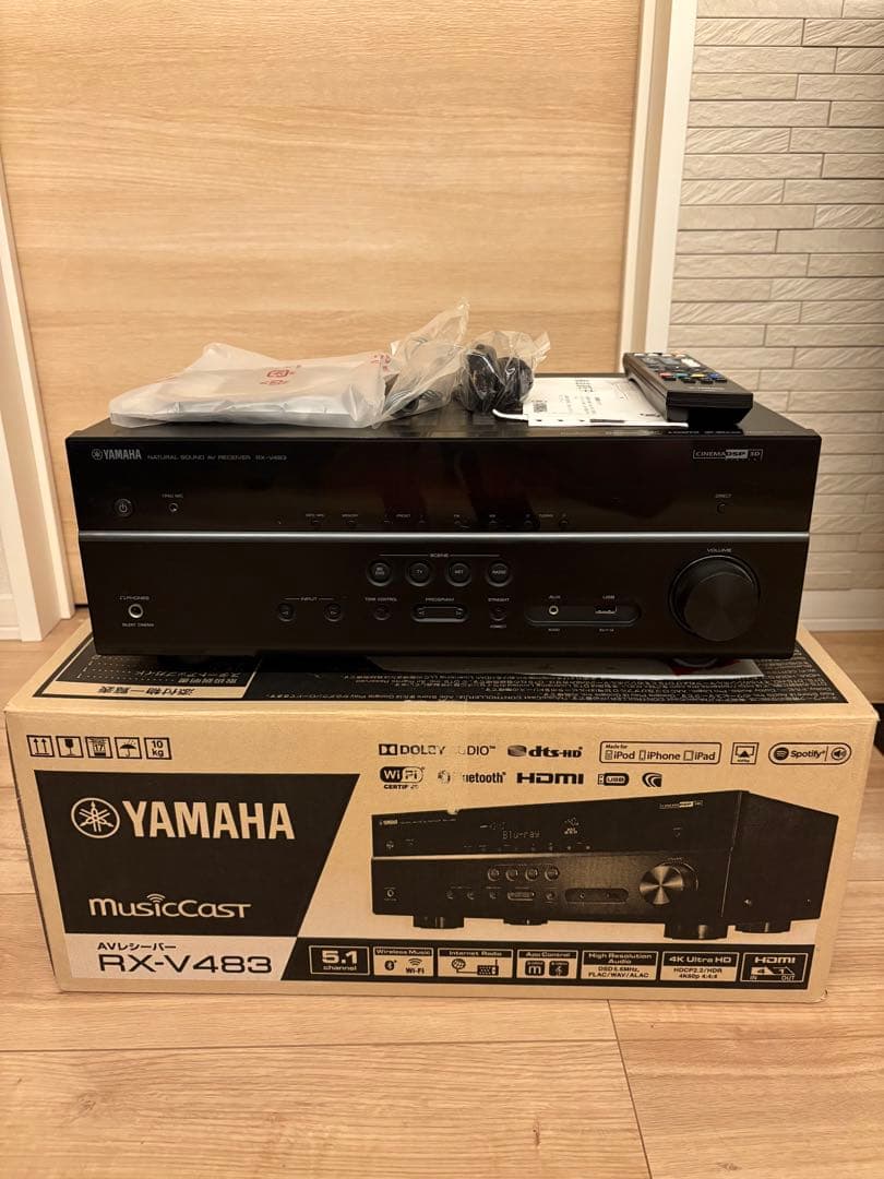 YAMAHA RX-V483(B) AVレシーバー AVアンプ ヤマハ 美品 Amazon.co.jp: ヤマハ AVレシーバー RX-V483(B)ブラック : 家電＆カメラ