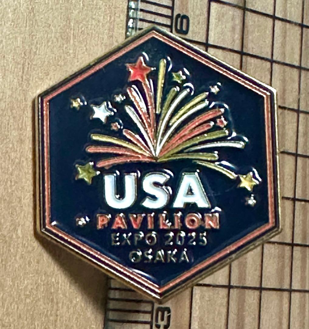 そ*つ様 【激レア非売品】USA 万博アメリカパビリオン2025 独立記念日ピン