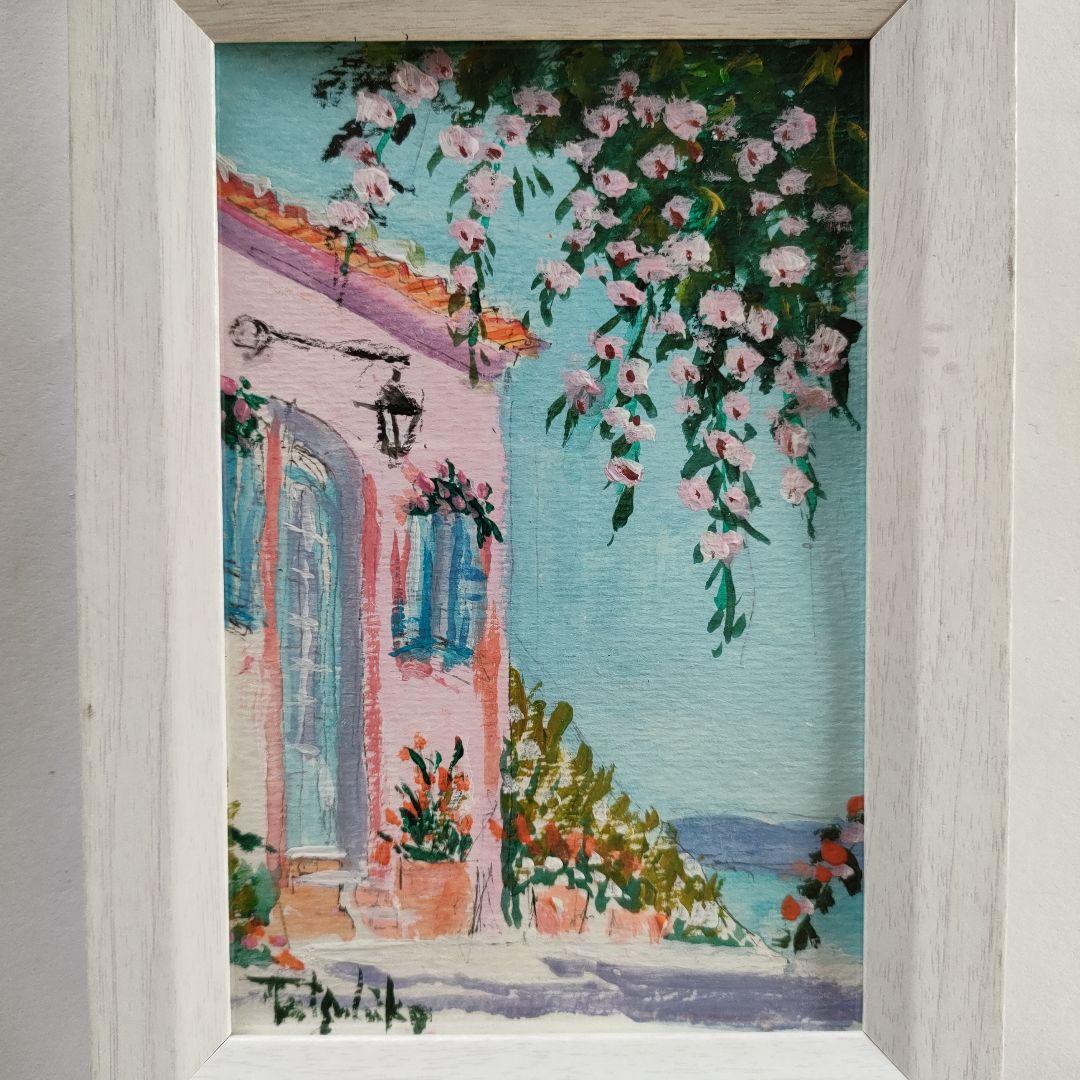 春 街角 アクリル画 原画 インテリア ハンドメイド - メルカリ