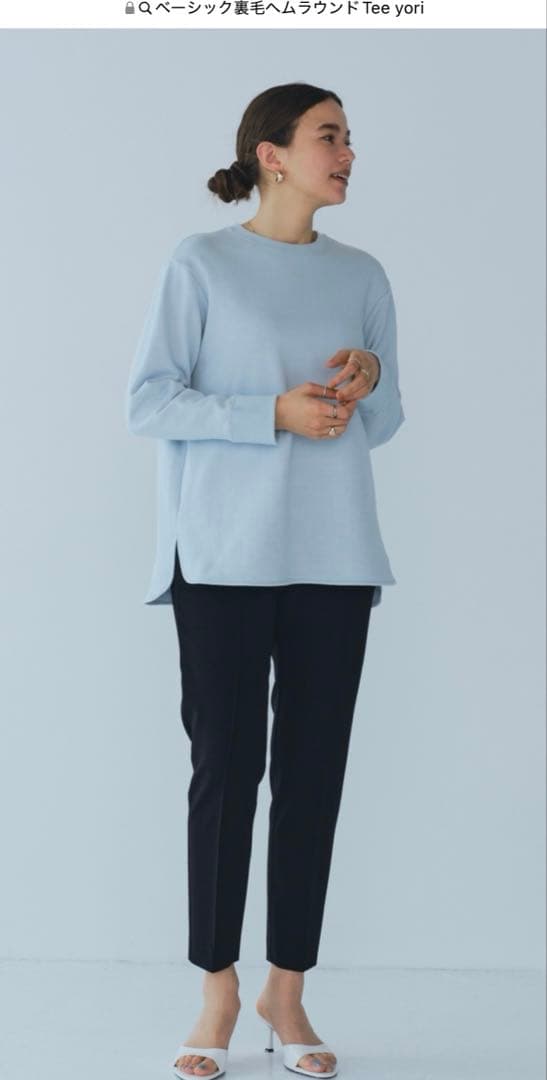 新品タグ付き◇yori ベーシック裏毛ヘムラウンドTee - メルカリ