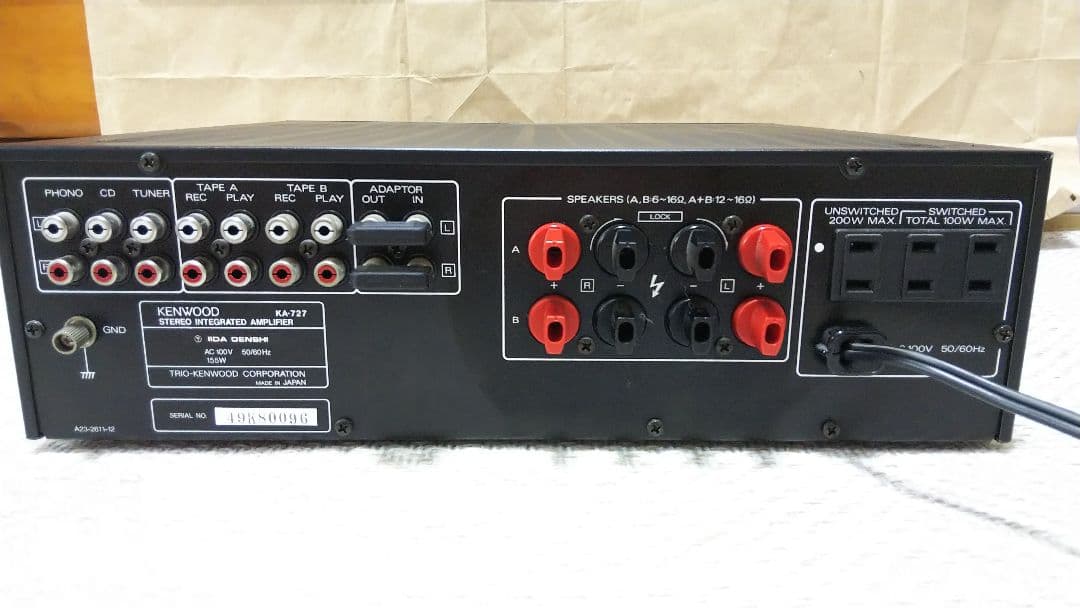 KENWOOD KA-727 プリメインアンプ
