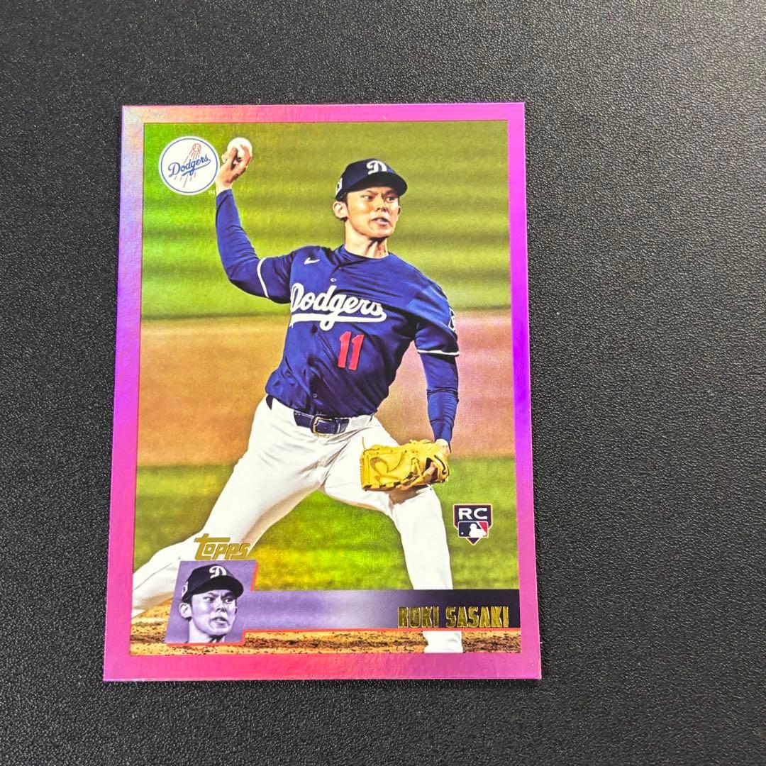 佐々木朗希 2025 Topps Archives PINK ルーキーカード - メルカリ