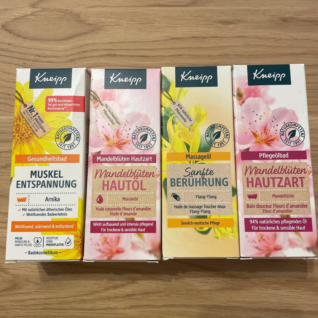 KNEIPP マッサージオイル バスオイル 4種類 Kneipp - クナイプ バスオイル 20㍉の通販 by るる's shop｜クナイプ