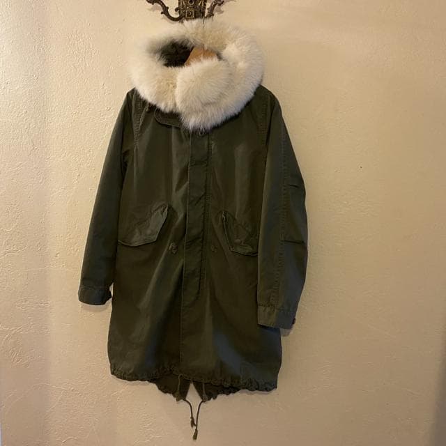 小泉今日子さん着 green M-65 モッズコート フォックスファー ライナー