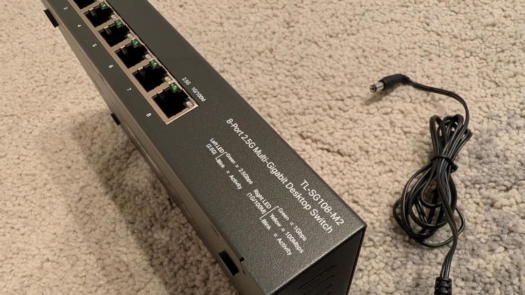 【美品】TP-Link 2.5G 8ポートスイッチ TL-SG108-M2