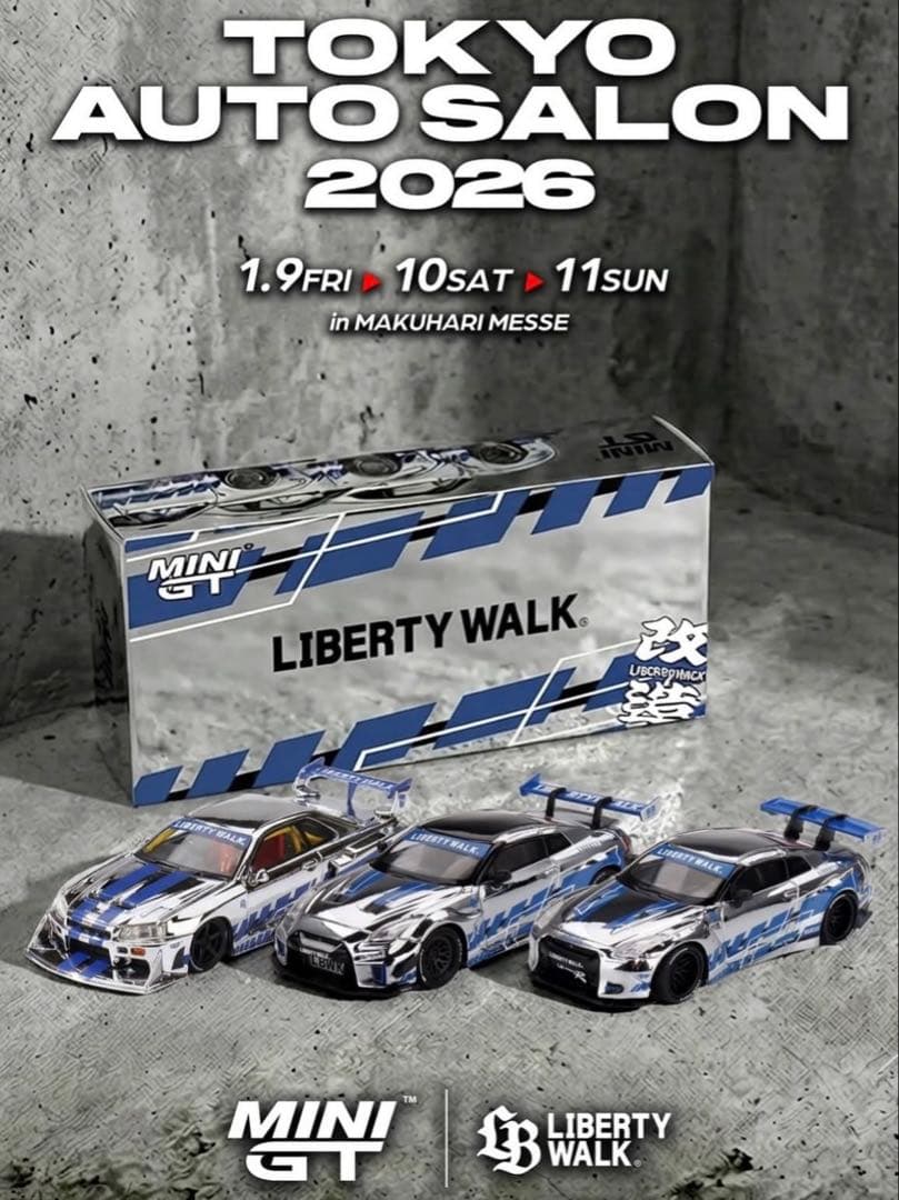 完売 MINIGT 東京オートサロン2026 リバティウォーク R35 ER34 - メルカリ