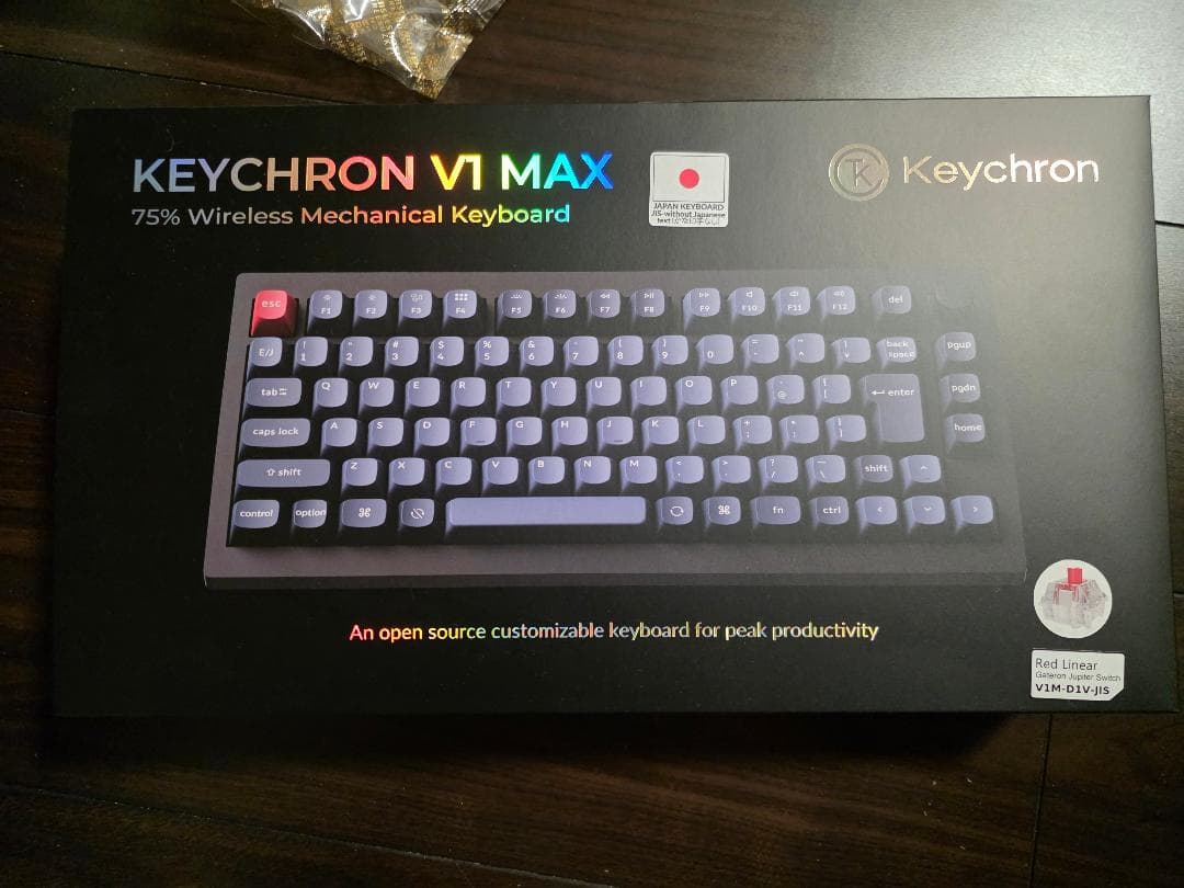 Keychron V1 Max (日本語配列) 赤軸 キーボード V1 Max(赤軸) レトロカラー V1M-R1-JIS [有線・ワイヤレス