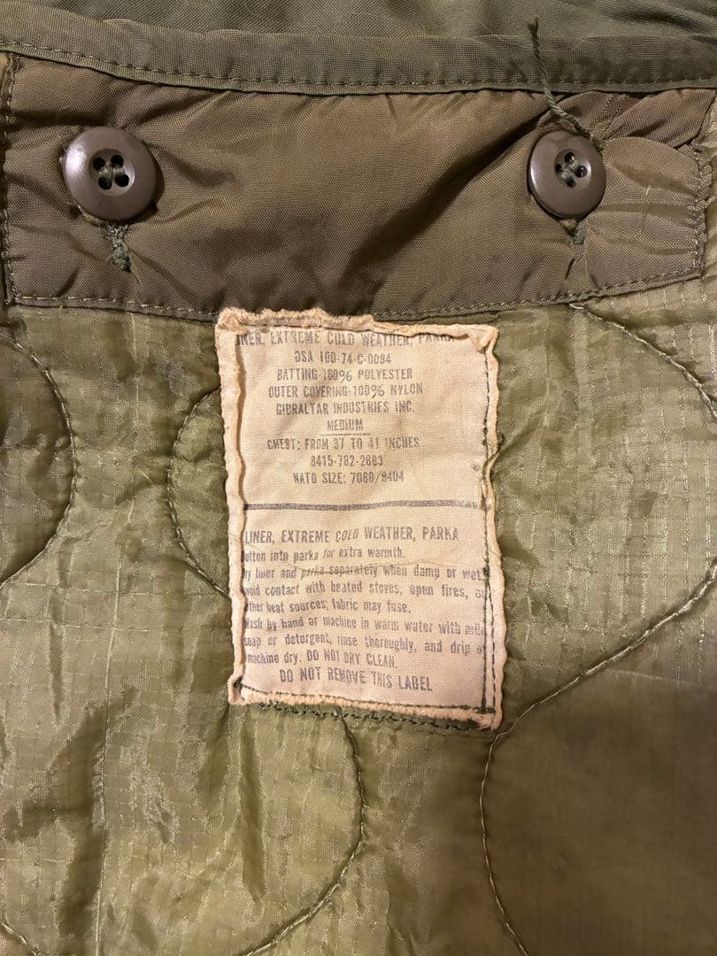 値下中　70s U.S.ARMY 米軍実物 M65 フィッシュテールパーカ XL