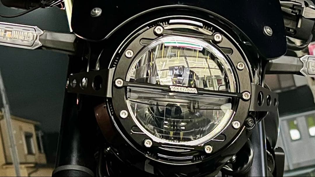 現行 エリミネーター スペシャルパーツ武川 ヘッドライトガード - メルカリ