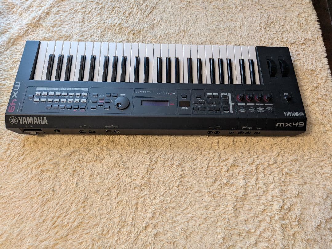 極美品☆YAMAHA MX49 シンセサイザー ソフトケース・アダプタ・説明書