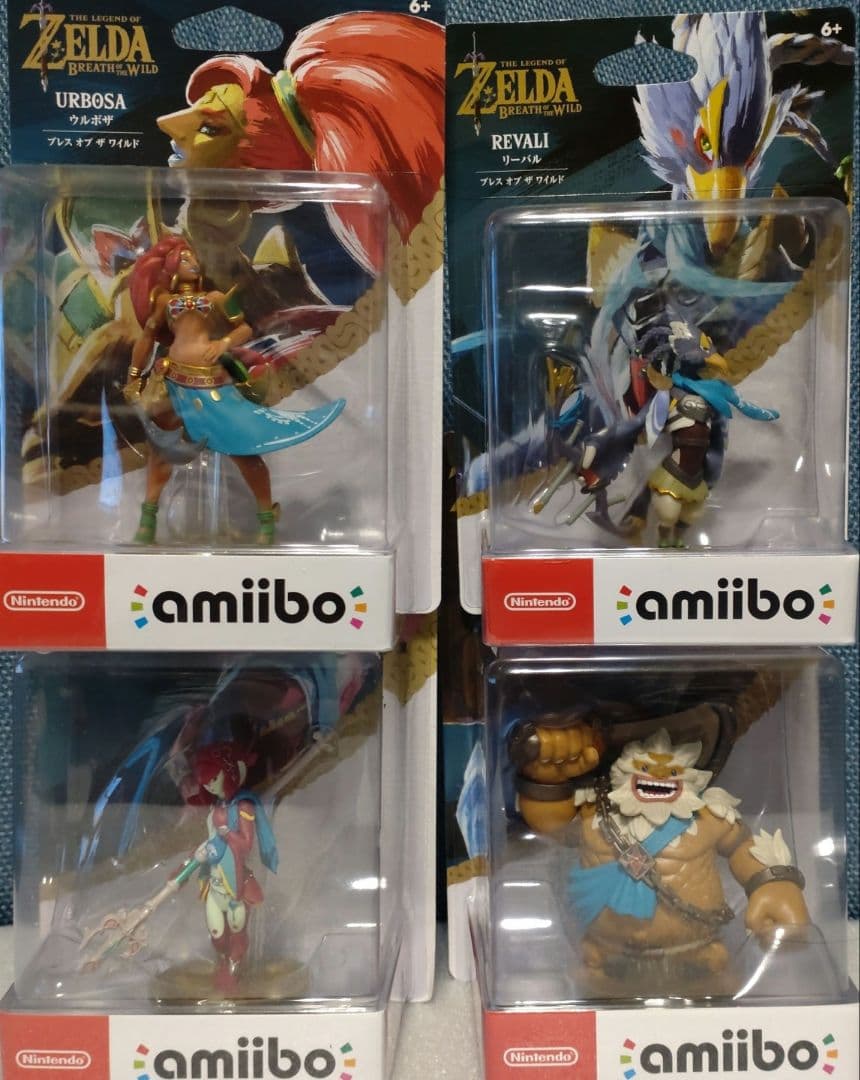 amiibo　ゼルダの伝説　４英傑セット amiibo 四人の英傑セット［リーバル/ダルケル/ウルボザ/ミファー