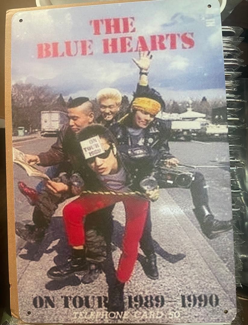 THE BLUE HEARTS ON TOUR 1989-1990 ブリキ看板 - メルカリ