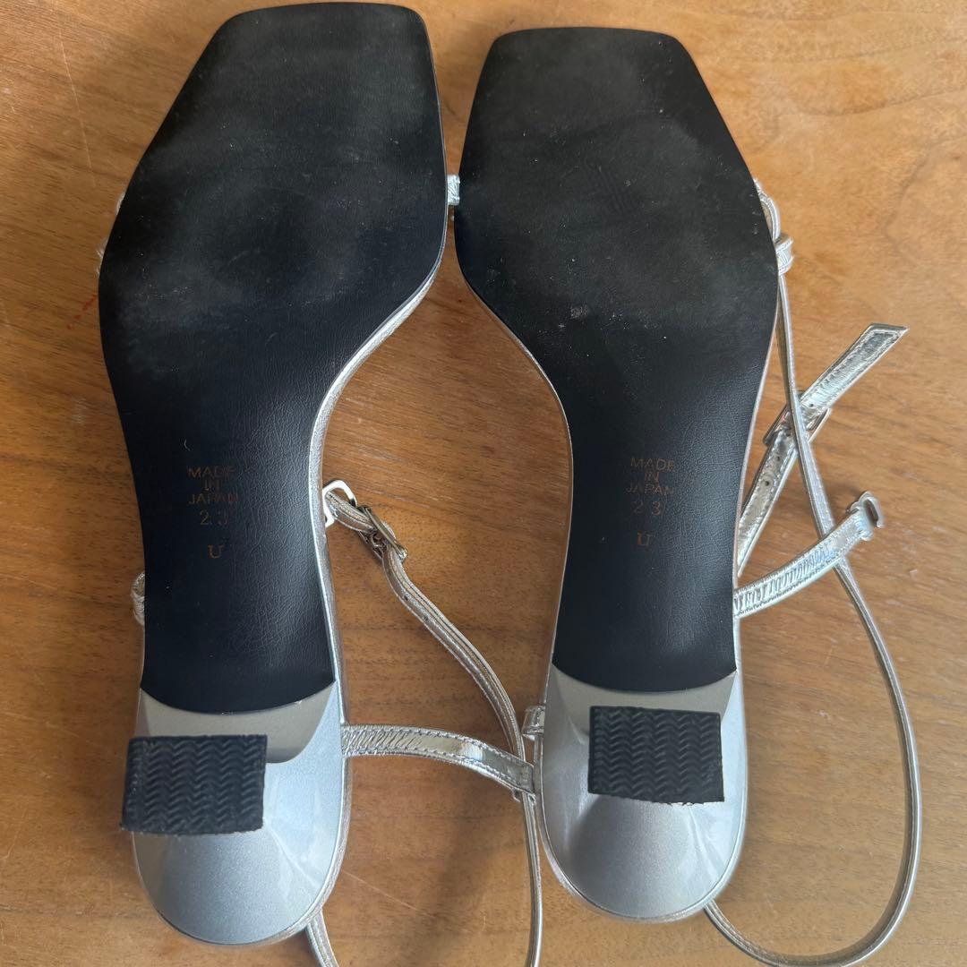 ☆ダイアナ☆シルバー ミュール 約6cmヒール - メルカリ