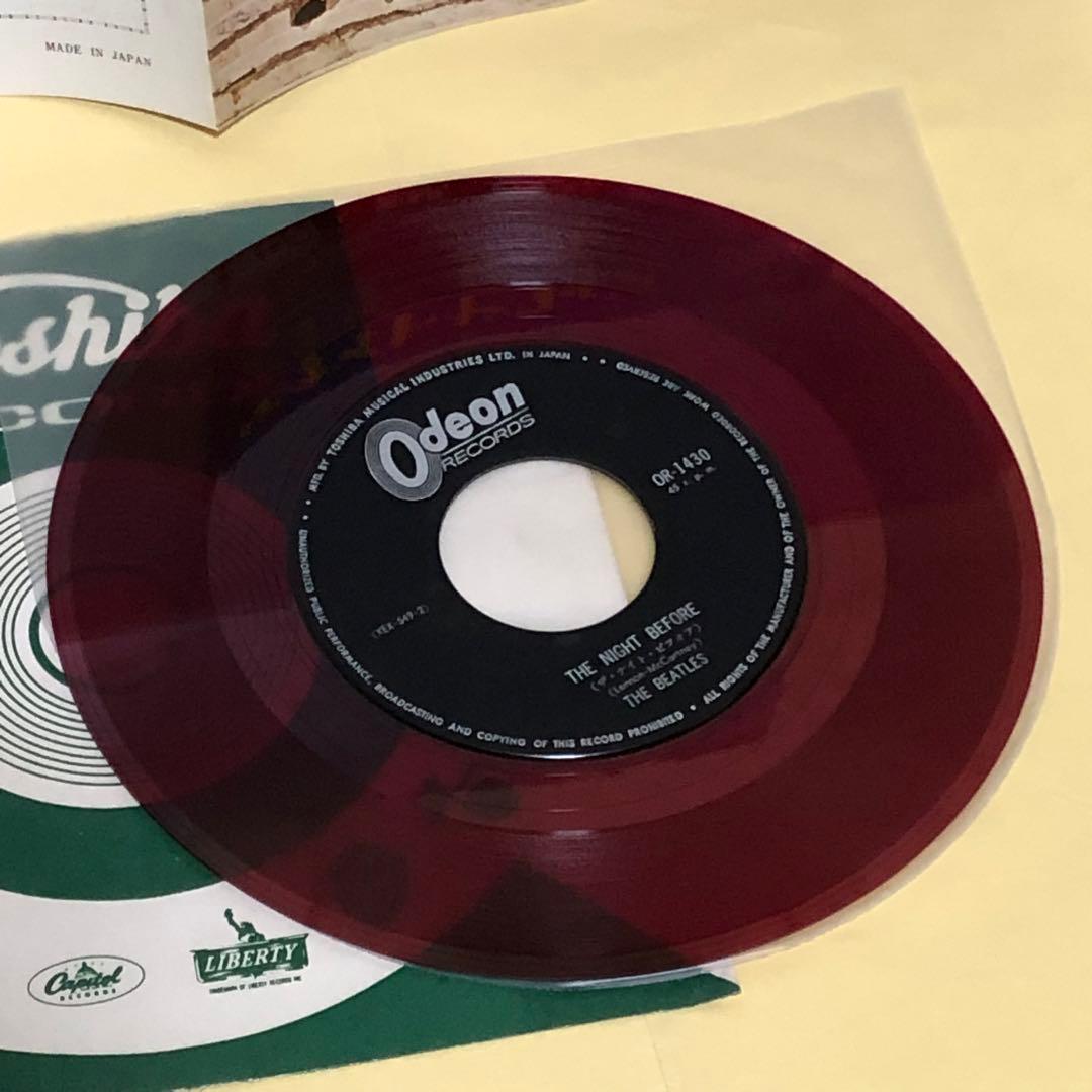 ビートルズ 美盤 ○ ザ ナイト ビフォア 赤盤 (OR-1430) - メルカリ