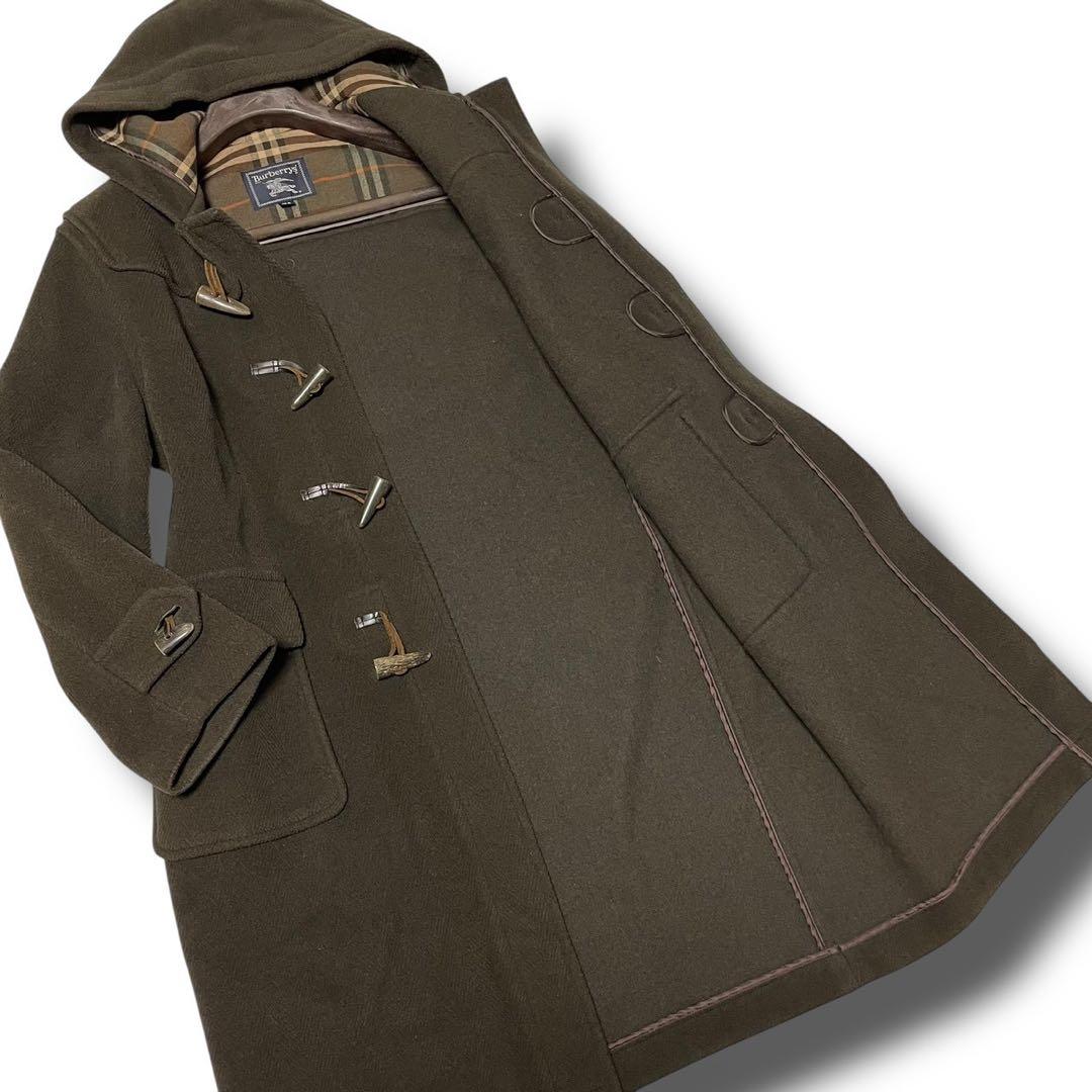 美品 超希少 バーバリー ムーアブルック ヘリンボーン ダッフルコート
