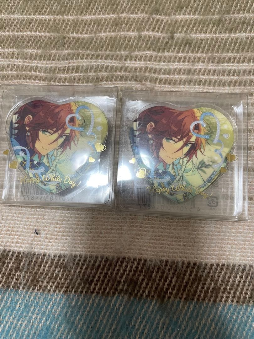 あんさんぶるスターズ ホワイトデー ハート缶バッジ 三毛縞斑 - メルカリ