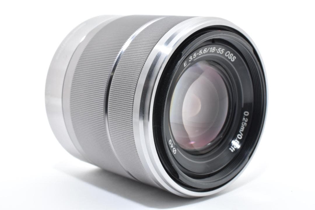 ソニー SEL1855 カメラレンズ 18-55mm f3.5-5.6 シルバー