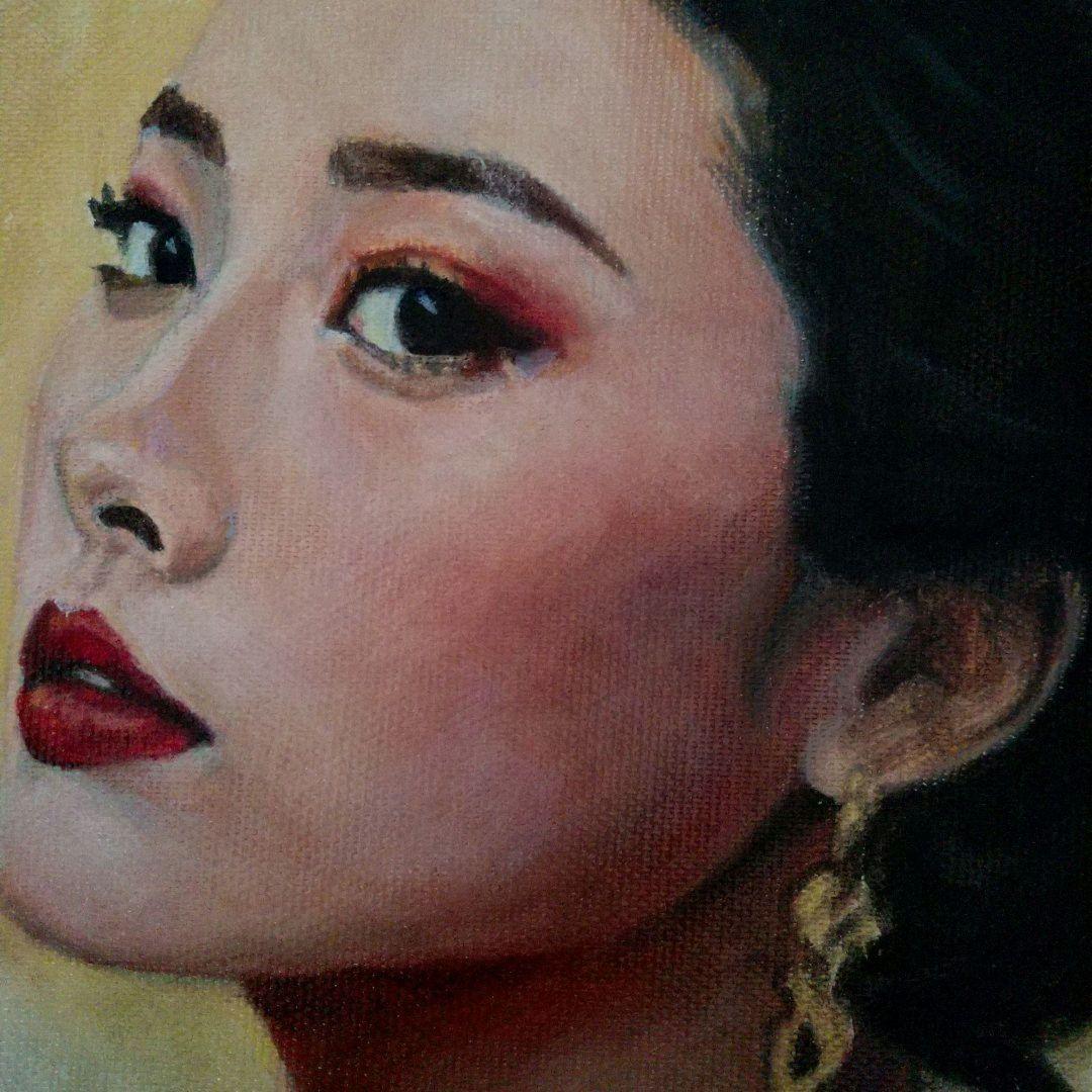 人物画#17 女性の肖像 油彩画 M25号 油絵 - メルカリ