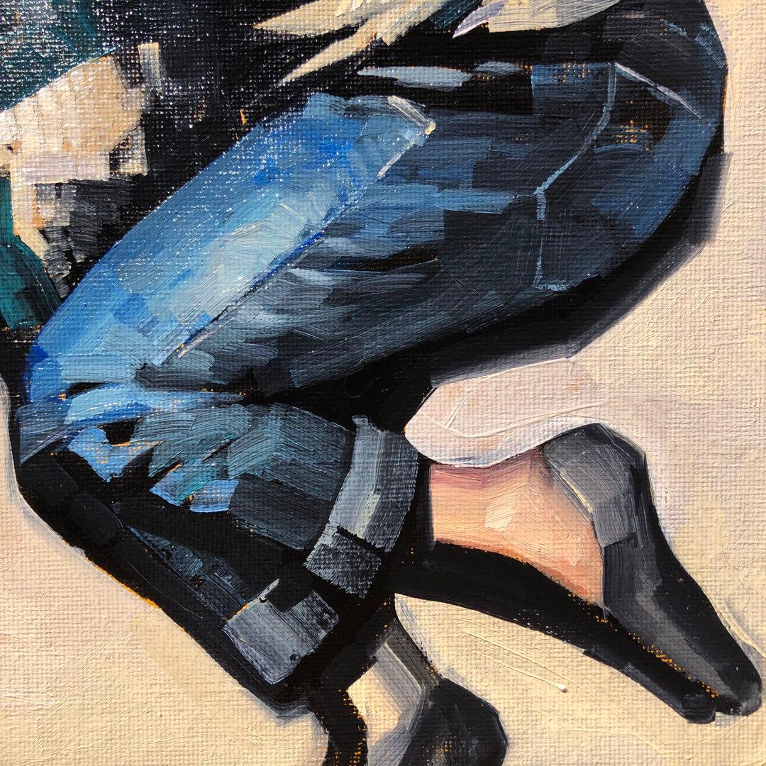 油彩『Until I Melt Away』(私が溶けて消えるまで)