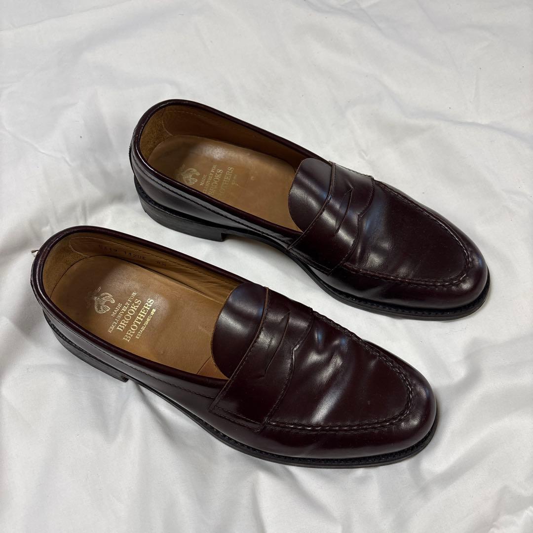 ブルックスブラザーズ　ダークブラウン レザー ローファー カウレザー モカシンコインローファー | Brooks Brothers Japan