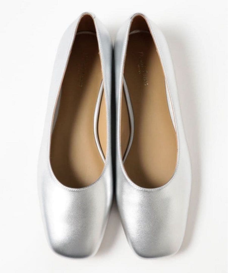 Demi-Luxe BEAMS フラット パンプス シルバー 38