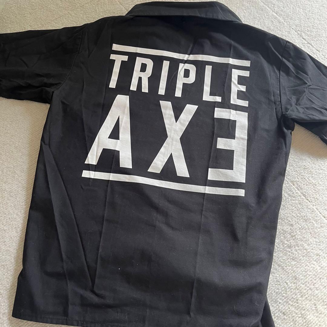 最終値下げ】TRIPLE AXE ワークシャツ オープンカラーシャツ Lサイズ