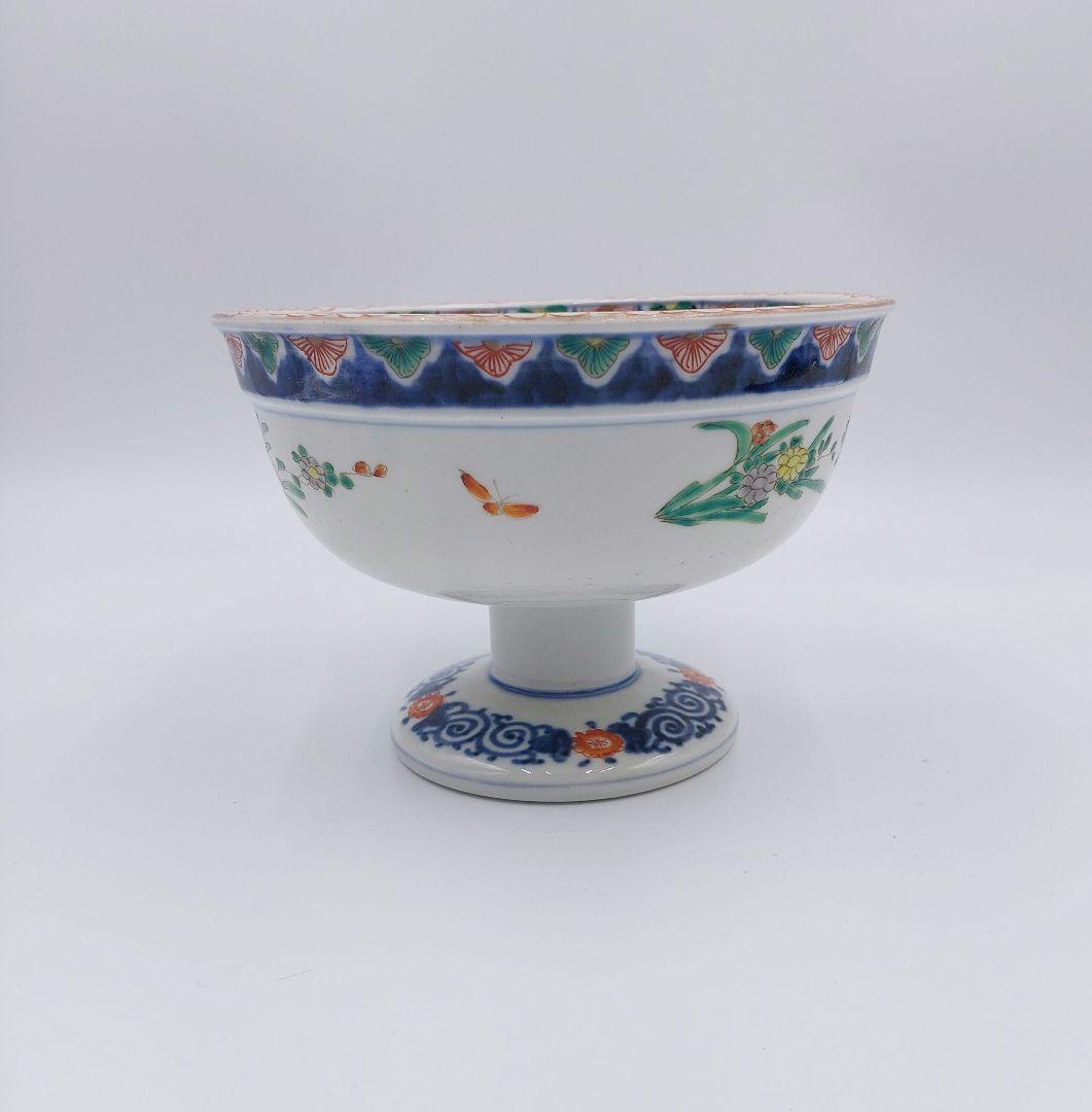 骨董 アンティーク 明治時代 伊万里色絵唐獅子花鳥牡丹 大盃洗 - メルカリ