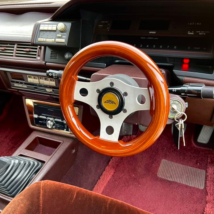 美品 OBA 小径ウッドステアリング gx71 オバ 街道レーサー 当時物