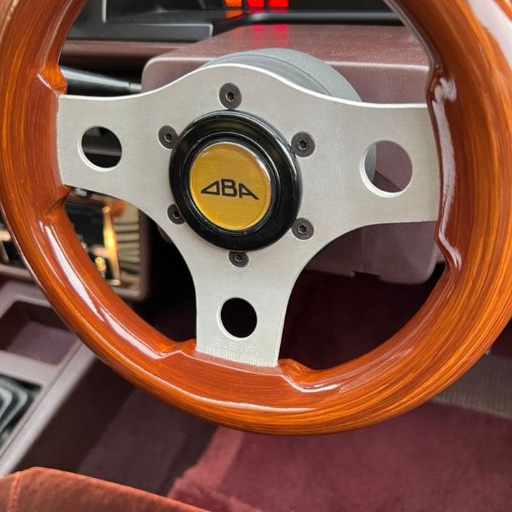 美品 OBA 小径ウッドステアリング gx71 オバ 街道レーサー 当時物