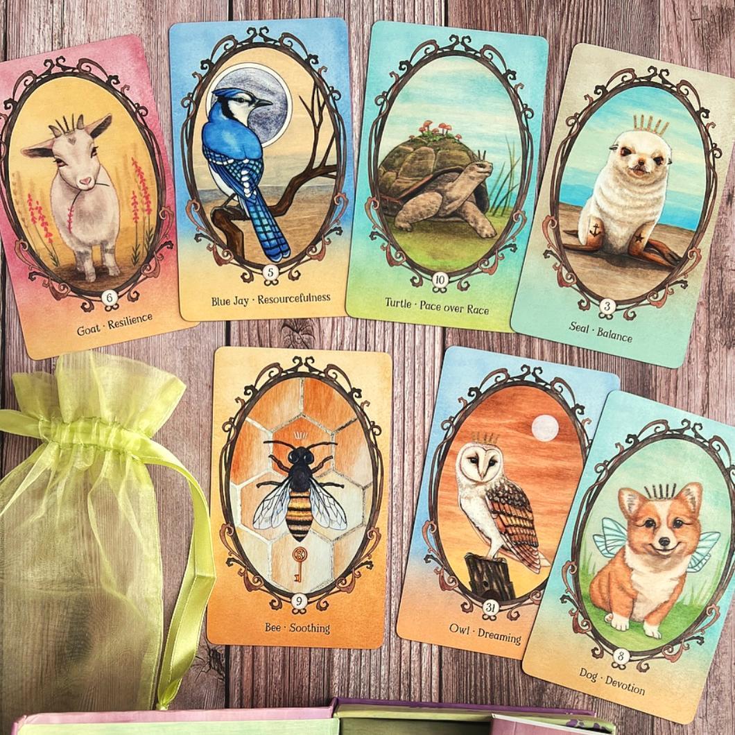 正規品オラクルカード】内なる子供に語り掛ける愛らしい動物の仲間たち