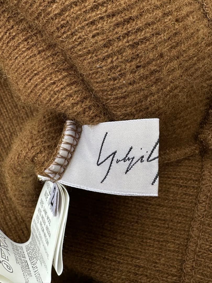 Yohji Yamamoto \"06AW\" 短丈 ハイネック ドレープ ニット