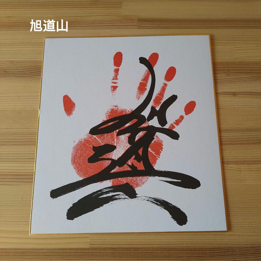 大相撲 力士 旭道山 手形サイン色紙 値引き中 - メルカリ