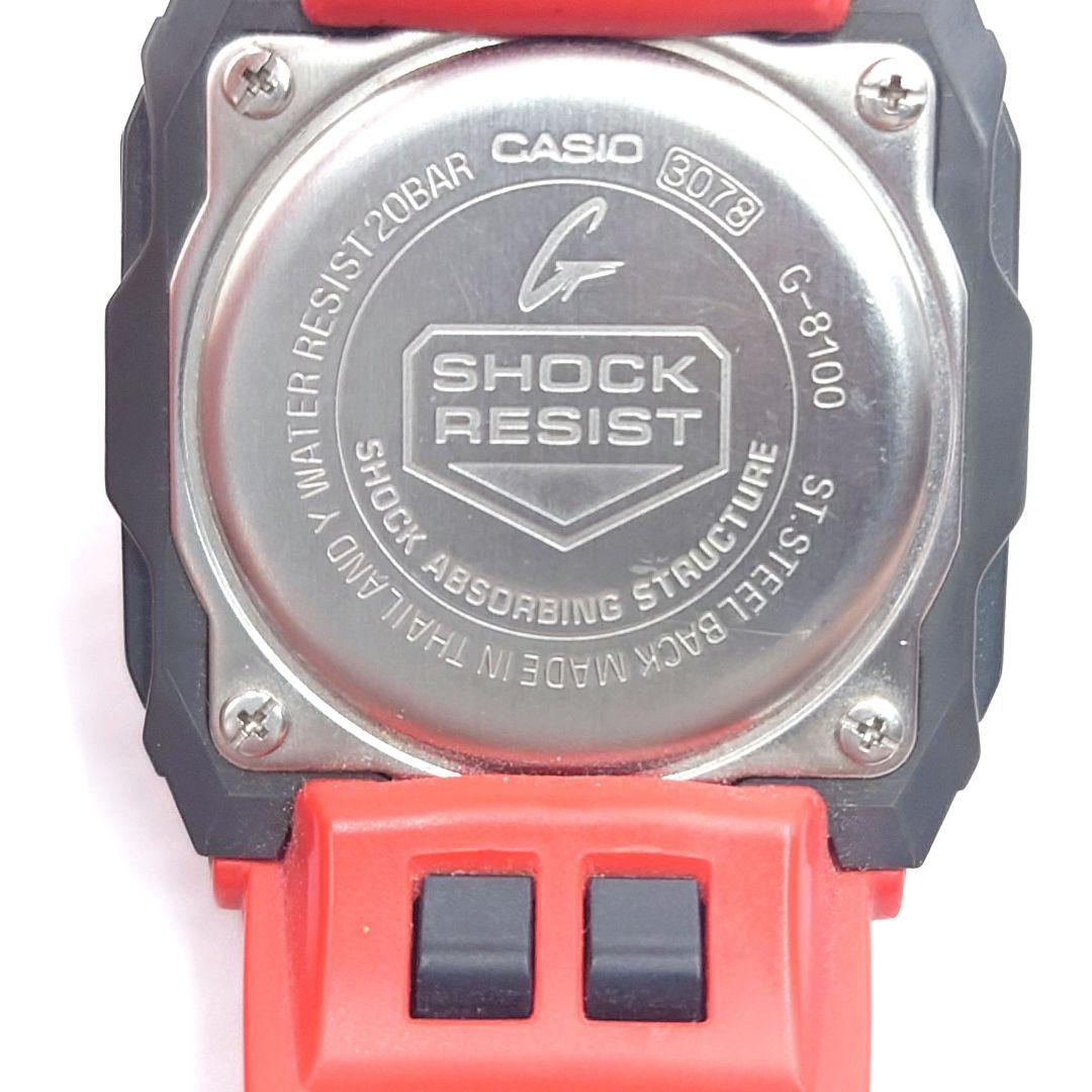 セール限定 G-SHOCK G-8100-4JF レッド Gショック スクエア - メルカリ