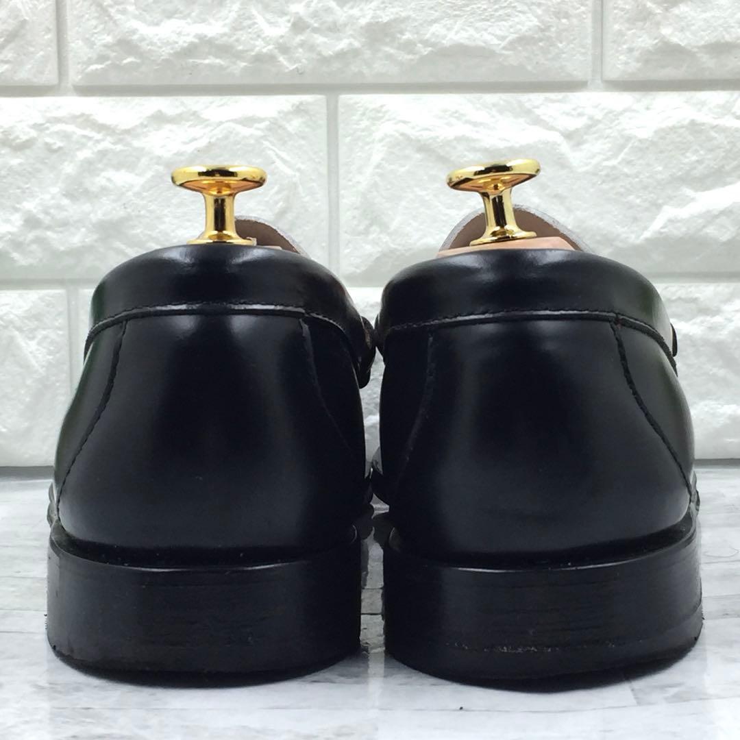 【美品】G.H.BASS ジーエイチバス ペニーローファー 黒/白 27.5cm