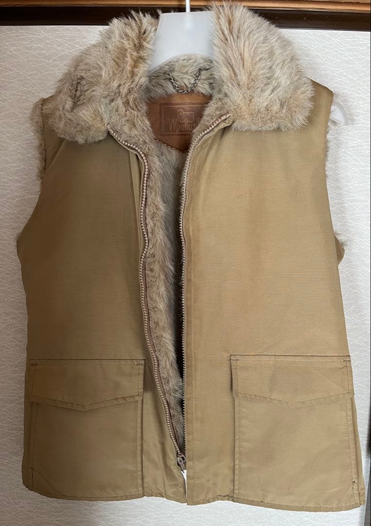 レア ヴィンテージ ウールリッチWOOLRICH ウルフベスト ファーベスト