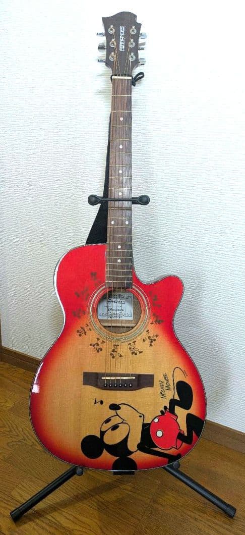 美品・限定品】ミッキー フェルナンデス ギター☆ディズニーストア限定