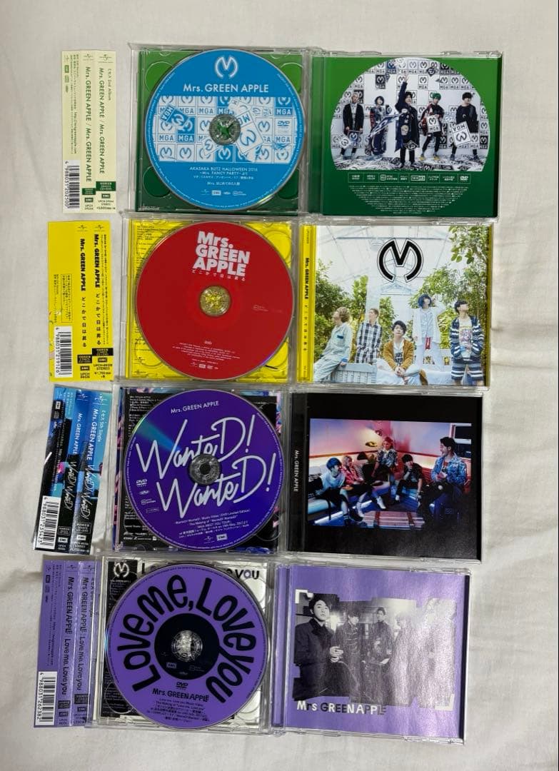 初回限定盤】Mrs. GREEN APPLE まとめ売り 16枚セット - メルカリ