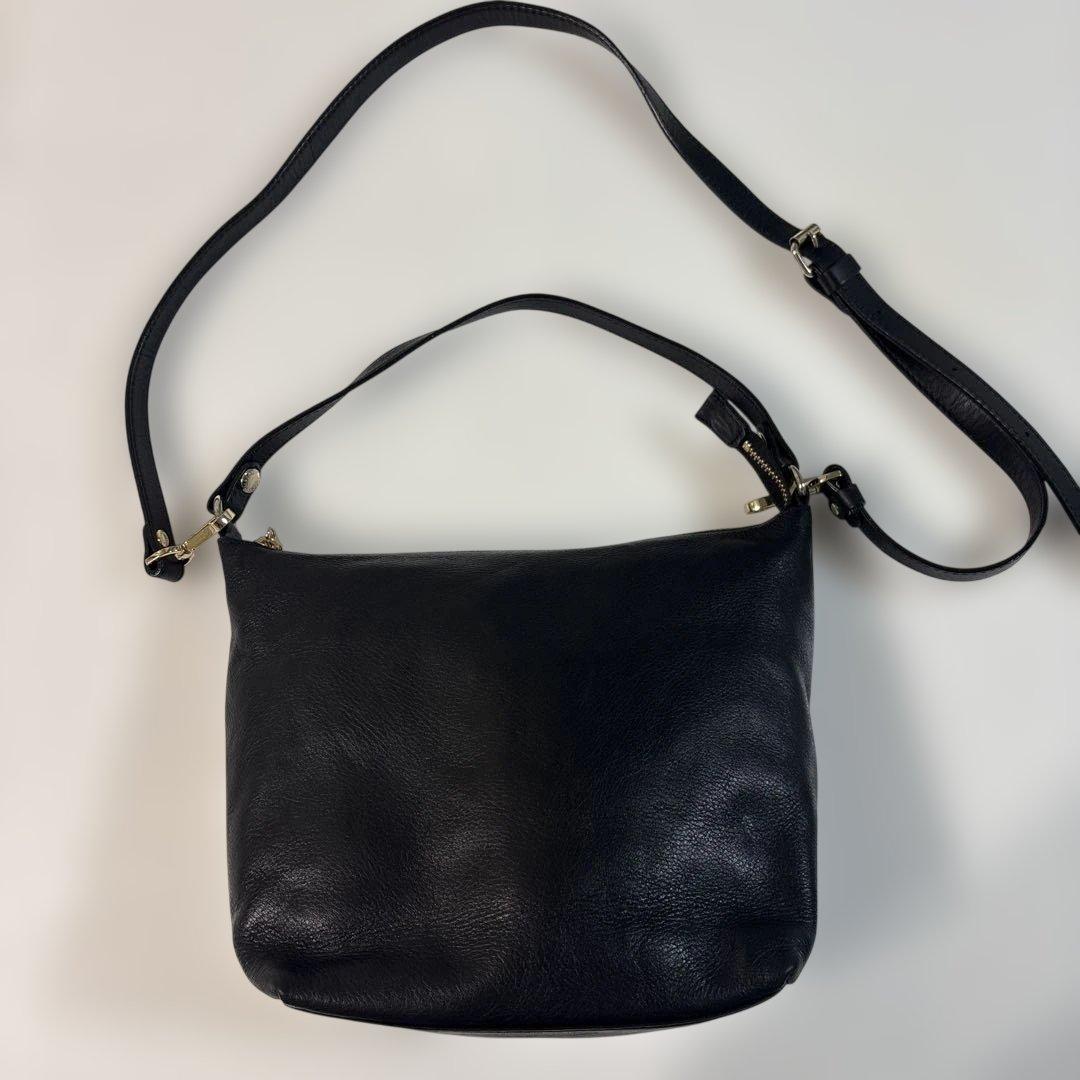 超美品ラシット今期360g・本革ソフトレザーシンプル2wayショルダー