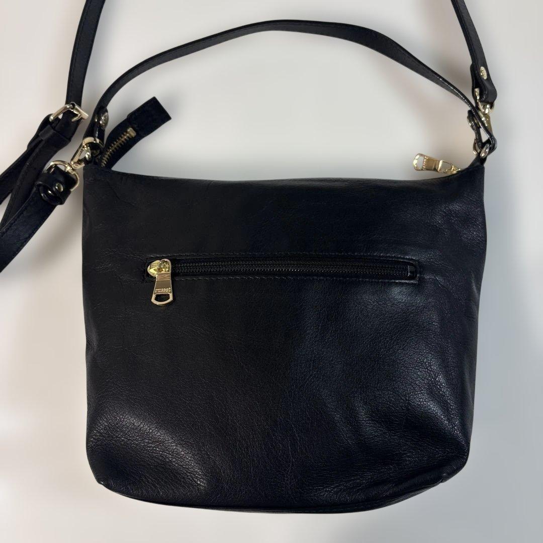 超美品ラシット今期360g・本革ソフトレザーシンプル2wayショルダー