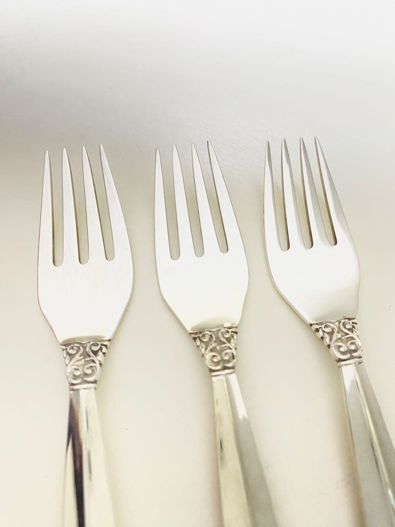 ジョージジェンセン George Jensen 純銀フォーク アカンサス 3本