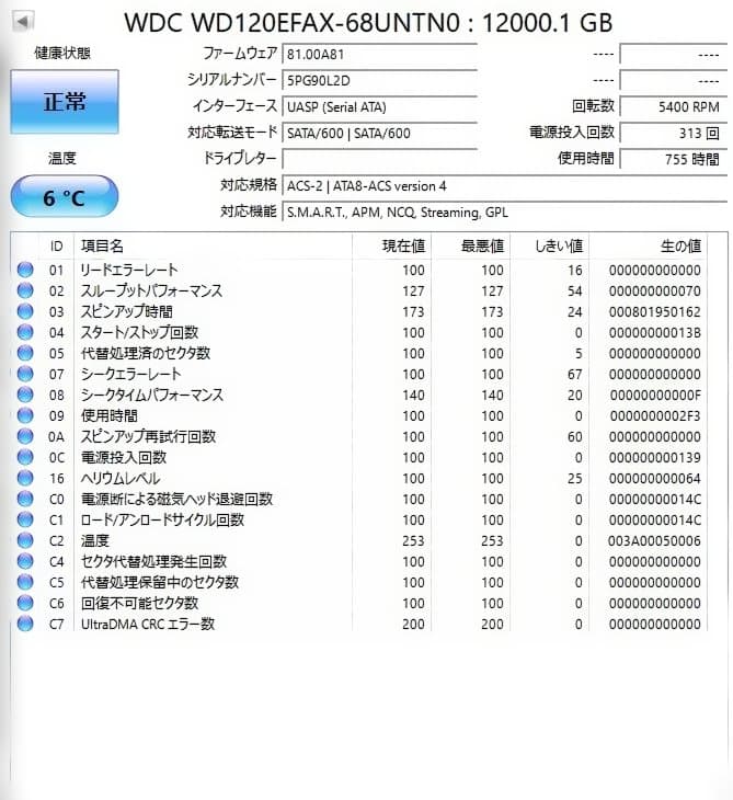 外付けハードディスク・ドライブ Western Digital WD120EFAX 12TB 010305 Amazon.co.jp: 【Amazon.co.jp 限定】Western Digital ウエスタン