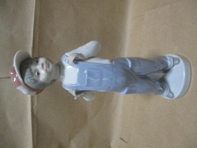 リアドロ　フィギュア　可愛い男の子　ですが？　K27-3 リヤドロ 僕の親友 フィギュア 人形 男の子 犬 LLADRO リアドロ